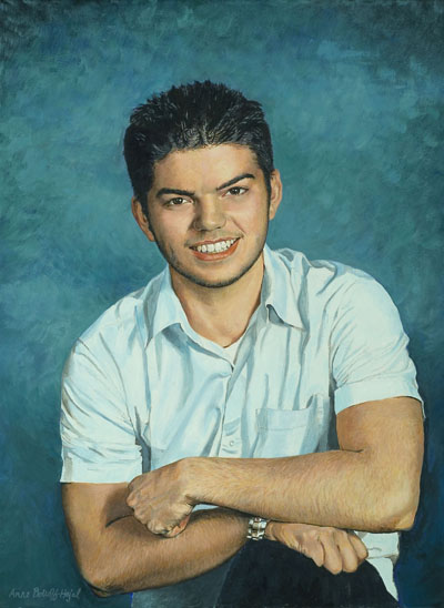 'Nicholas' painted by Anne Bobroff-Hajal, Award-Winning portrait artist