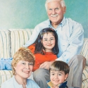 'The Steinbergs' painted by Anne Bobroff-Hajal, Award-Winning portrait artist