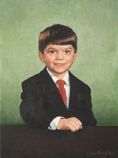 'The Little Entrepreneur' painted by Anne Bobroff-Hajal, Award-Winning portrait artist